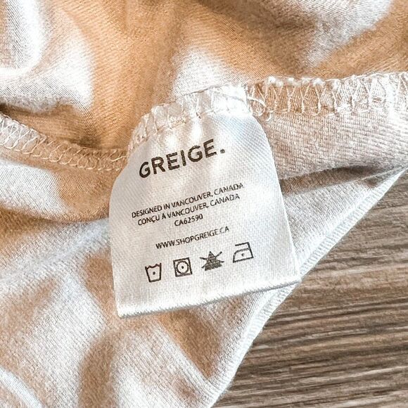 Greige Long Sleeve Mushroom Bamboo Dress with Built-in Bloomers Size 3-6M - Picture 6 of 6